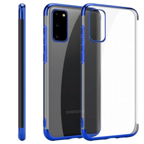 SAMSUNG Galaxy A20e SM-A202F Metallic TPU Phone Case Cover (Blue)