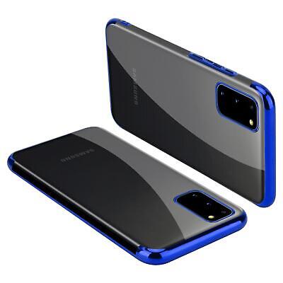 SAMSUNG Galaxy A6 2018 SM-A600F Slim Silicone Bling ElectroPlated Metallic Case Cover (Blue)