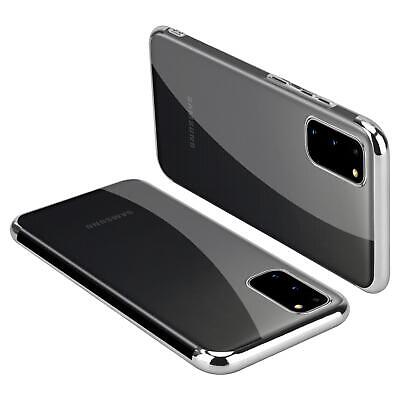 SAMSUNG Galaxy A6 2018 SM-A600F Slim Silicone Bling ElectroPlated Metallic Case Cover (SIlver)