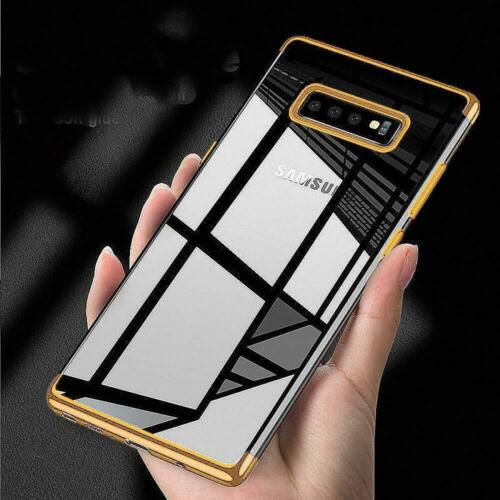 SAMSUNG Galaxy S10 (6.1") ElectroPlated Metal Bumper Gel Phone Case Cover (Gold)