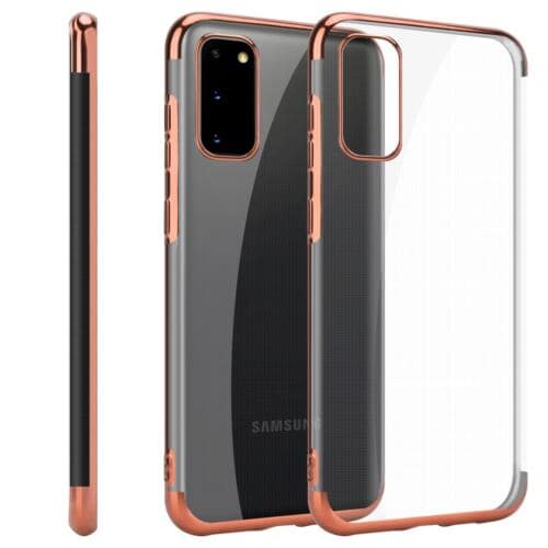 SAMSUNG Galaxy S20 Plus (6.7") Metallic TPU Phone Case Cover (Rose (Gold)