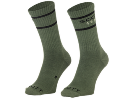 SCOTT Casual Retro Crew cykelstrømper tranquil green