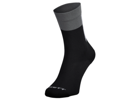 SCOTT Crew Block Stripe cykelstrømper sort/grå