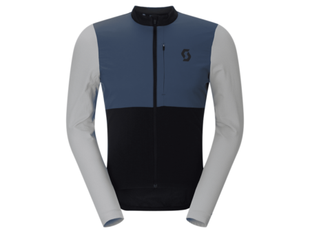 SCOTT Endurance Warm cykeltrøje lange ærmer sort/dusk blue herre