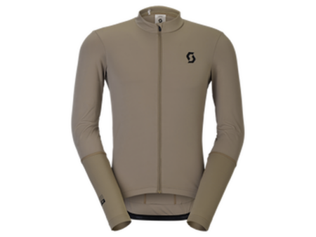 SCOTT Endurance cykeltrøje lange ærmer beige herre