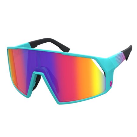SCOTT Pro Shield Metaverse cykelbriller Stealth Blue/Radiant Pink/Teal Chrome