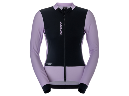 SCOTT Pro Warm Wind Breaker - Cykeltrøje - Lange ærmer - Dame - Lilla/Sort - Str. XL