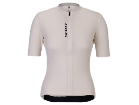 SCOTT Pro cykeltrøje korte ærmer hvid dame