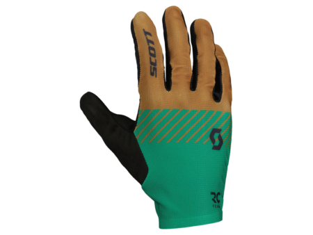 SCOTT RC Team cykelhandsker Bread Brown/Amazon Green (Størrelse: Medium)