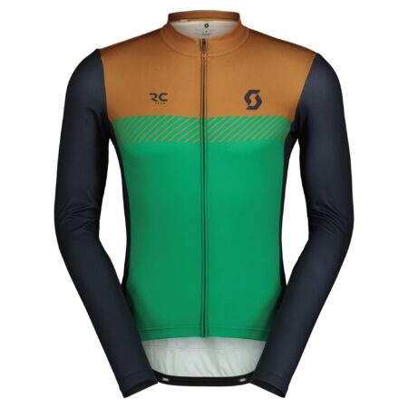 SCOTT RC Team langærmet cykeltrøje bread brown/amazon green herre