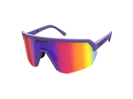 SCOTT Sport Shield Cykelbriller Lilla/Blågrøn Krom