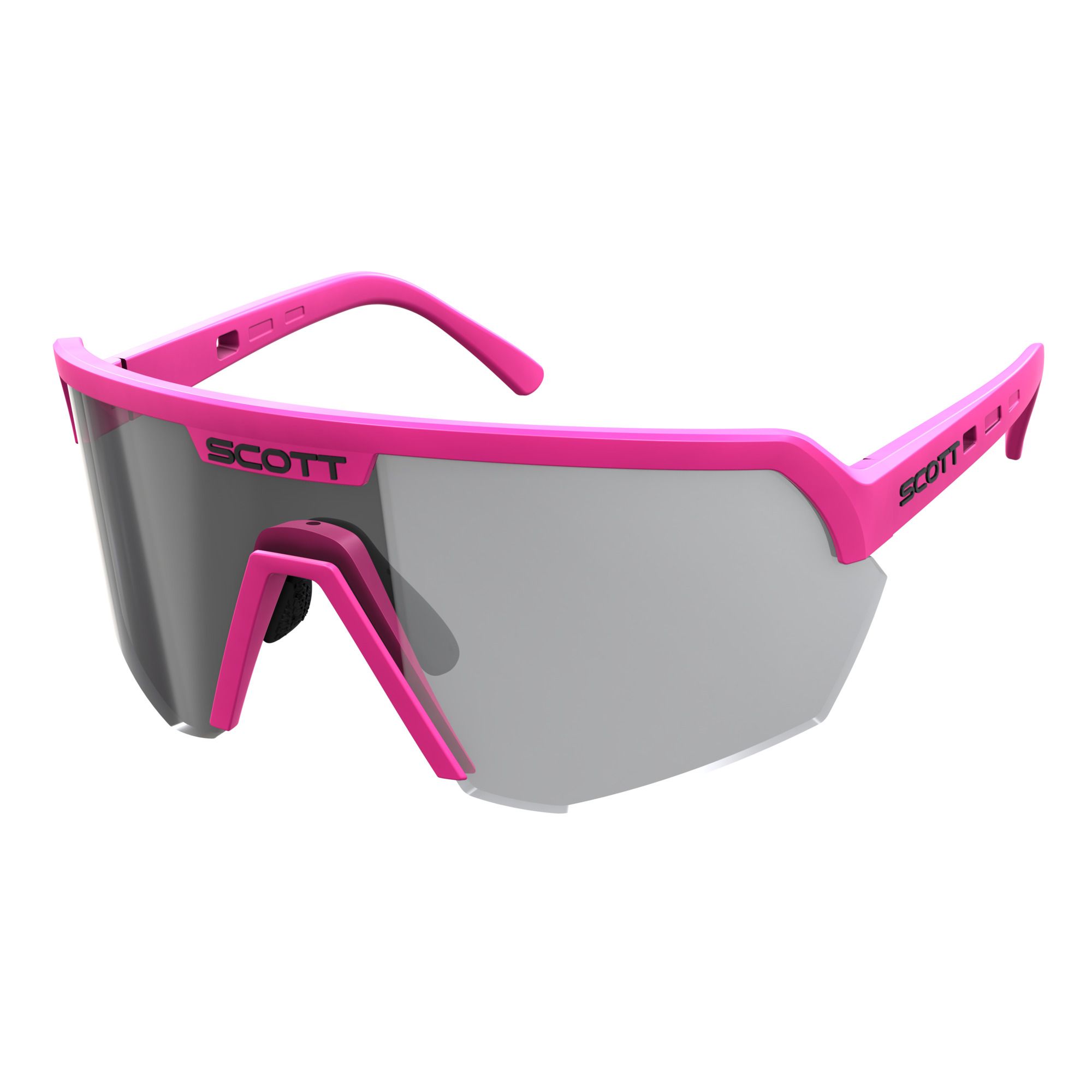 SCOTT Sport Shield Light Sensitive Cykelbriller Pink/Grå SCOTT Sport Shield Light Sensitive Cykelbriller Pink/Grå