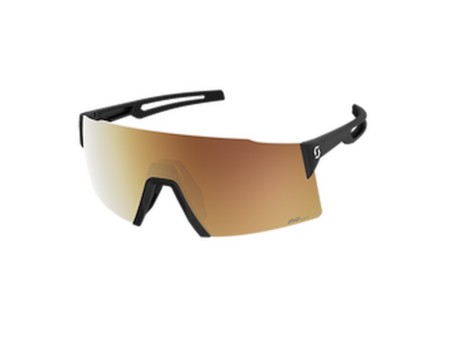 SCOTT Stride Compact LS cykelbriller Sort/AMP LS Gold Chrome