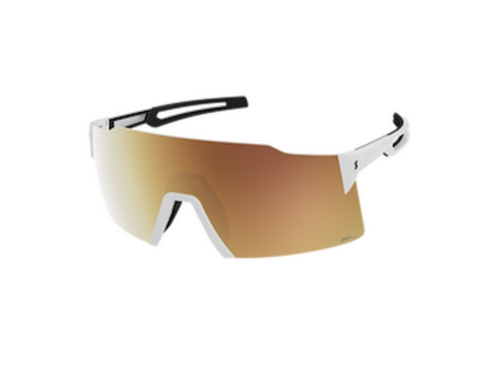 SCOTT Stride LS - Cykelbriller - Hvid/AMP LS Gold Chrome