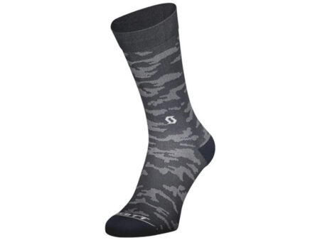 SCOTT Trail Camo Crew Cykelstrømper Grå (Strømpe str.: 42-44)