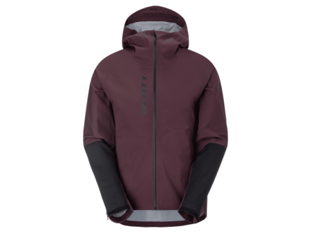 SCOTT Vertic Pro 3L Waterproof Jacket - Cykeljakke - Herre - Cocoa Red/Sort - Str. M