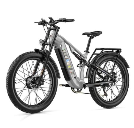 SHENGMILO S600 PRO Elcykel - Dobbelt 2x1000W motorer, 48V25AH batteri, tophastighed 45 km/t - 26x3.0 elektrisk mountainbike, velegnet til offroad og private stier.