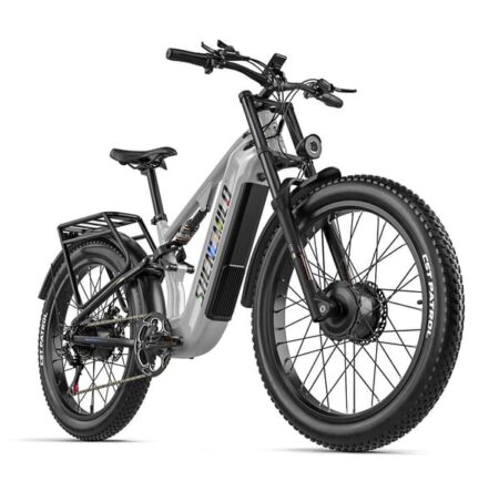 SHENGMILO S600 PRO Elektrisk mountainbike - 48V 25AH batteri, 90 km rækkevidde, stel i aluminium, 26x3.0 dæk - En kraftfuld elcykel til fritids- og privatkørsel.