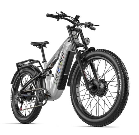 SHENGMILO S600 PRO Elektrisk mountainbike - 48V 25AH batteri, 90 km rækkevidde, stel i aluminium, 26x3.0 dæk - En kraftfuld elcykel til fritids- og privatkørsel.