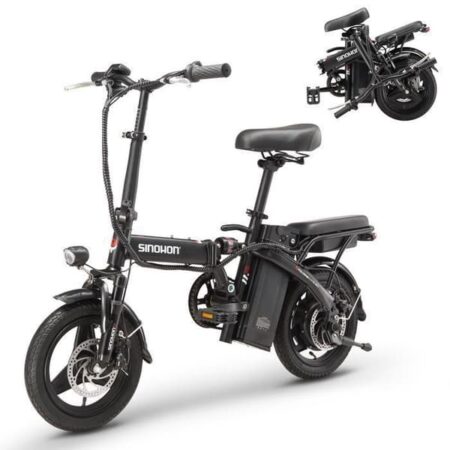 SINOHON M3 Elektrisk Foldemotorcykel - Motor 500W - Batteri 36V 10.4Ah - Rækkevidde 40km - Dæk 14×2.125 - Skivebremser