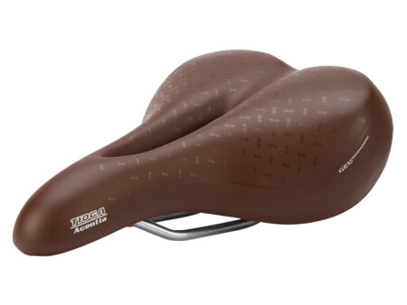 Sadel Tioga model Geminus Aura Brun med gel