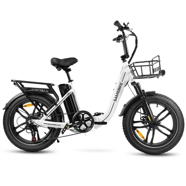 Sammenklappelig elcykel SAMEBIKE C05 Pro, Step-through, Hvid Sammenklappelig elcykel SAMEBIKE C05 Pro, Step-through, Hvid