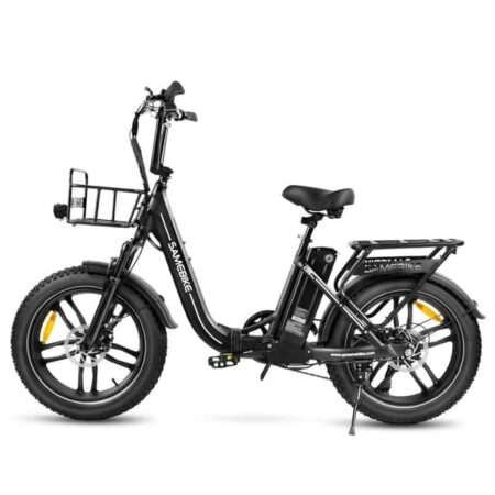 Sammenklappelig elcykel SAMEBIKE C05 Pro, Step-through, Sort
