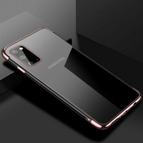 Samsung Galaxy A40 SM-A405F TOUGH Gel Phone Case Cover + Tempered Glass (Rose (Gold)