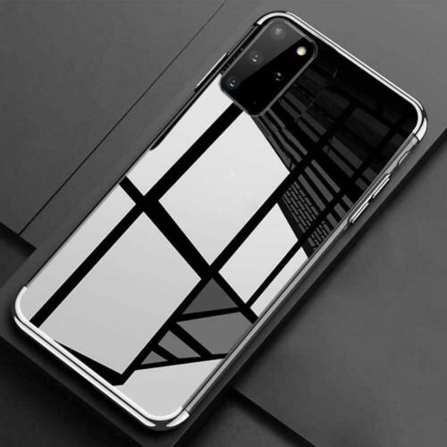 Samsung Galaxy A40 SM-A405F TOUGH Gel Phone Case Cover + Tempered Glass (SIlver)