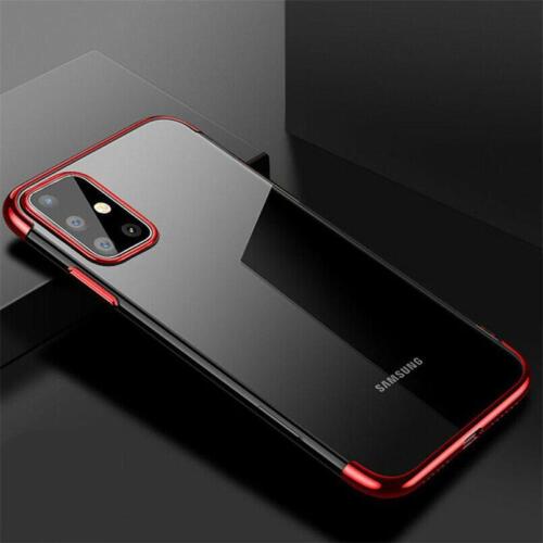 Samsung Galaxy A51 SM-A515F Shockproof Bling Case Cover Tempered Glass(Red)