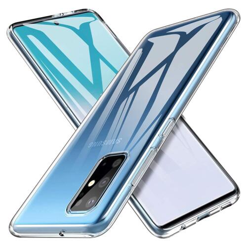 Samsung Galaxy A51 SM-A515F Silicon Tough Phone Case Cover 100% All (Clear)