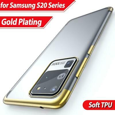 Samsung Galaxy S20 Ultra (6.9"... Shockproof Armour Phone Case Cover + Tempered Glass (Gold)