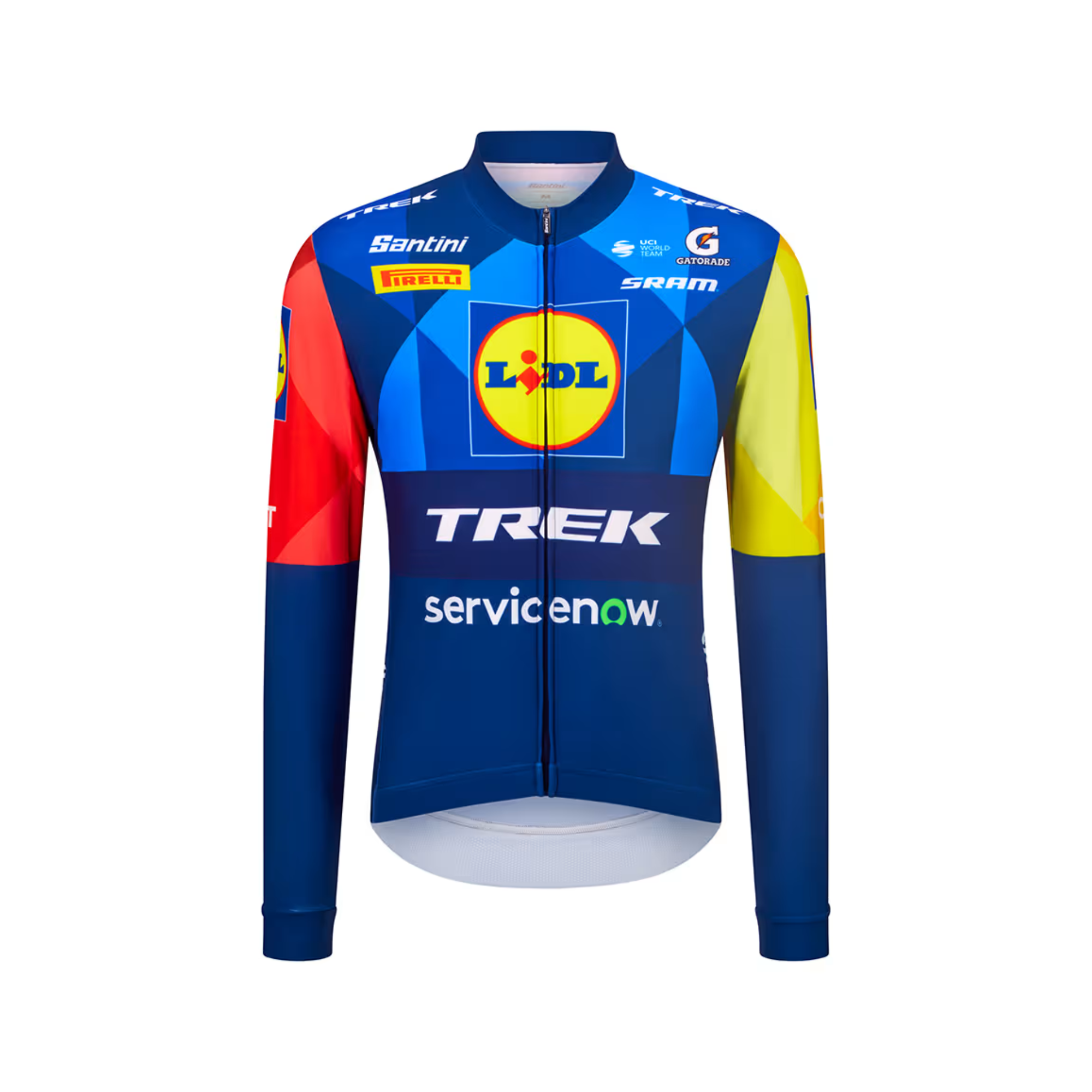 Santini Lidl-Trek Team Replica langærmet varm cykeltrøje - Dark Blue/Yellow - L - Cykeltilbehør Santini Lidl-Trek Team Replica langærmet varm cykeltrøje - Dark Blue/Yellow - L - Cykeltilbehør