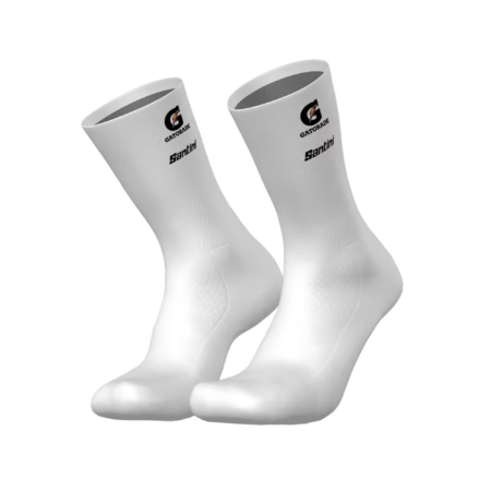 Santini Lidl-Trek Team-cykelstrømper - White - XS/S