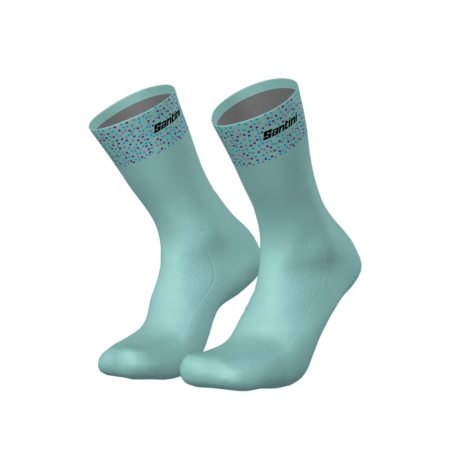 Santini Trek-Unbroken XC Team cykelstrømper - Light Green - XL/XXL