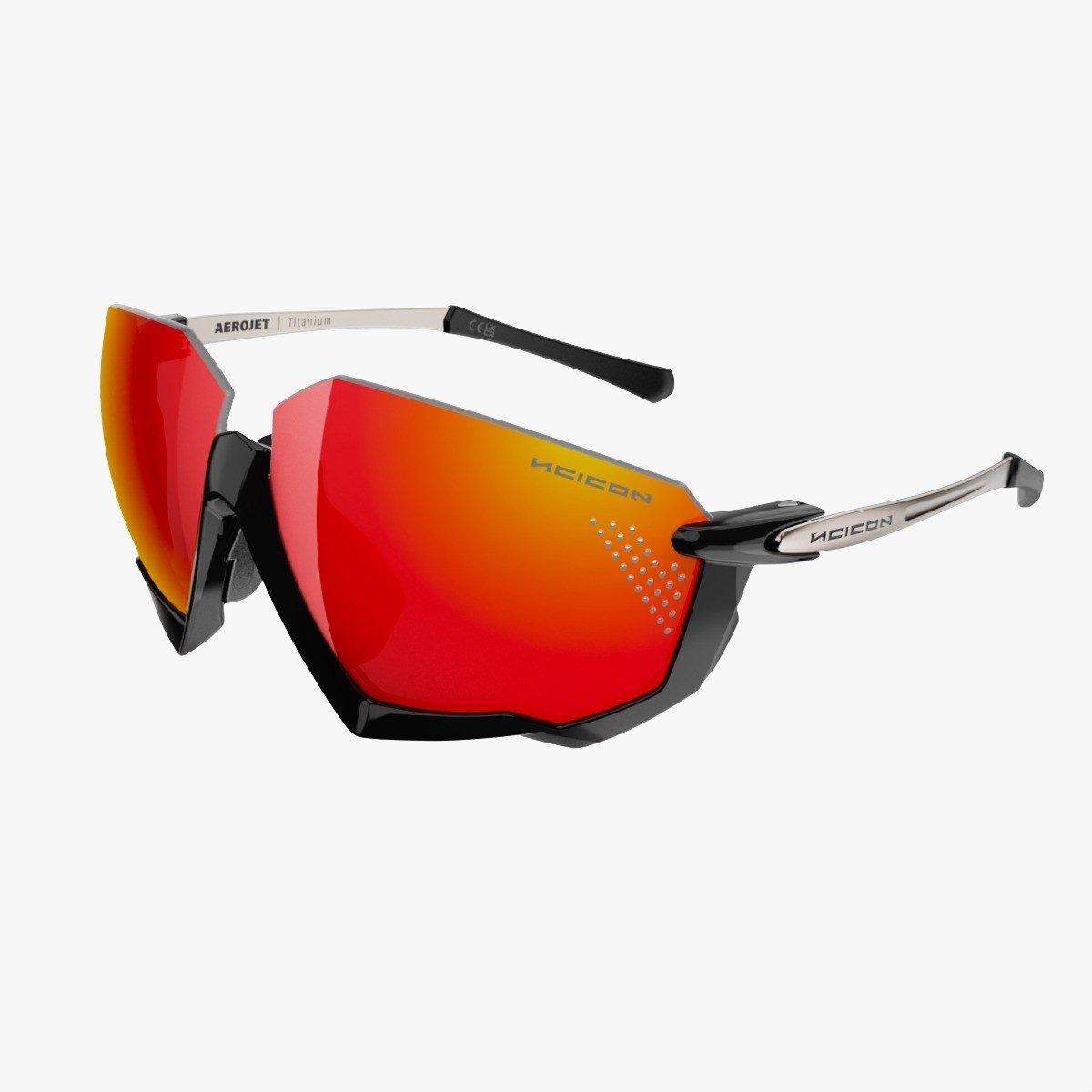 Scicon Aerojet Titanium cykelbriller Metal Black Multimirror Red Scicon Aerojet Titanium cykelbriller Metal Black Multimirror Red