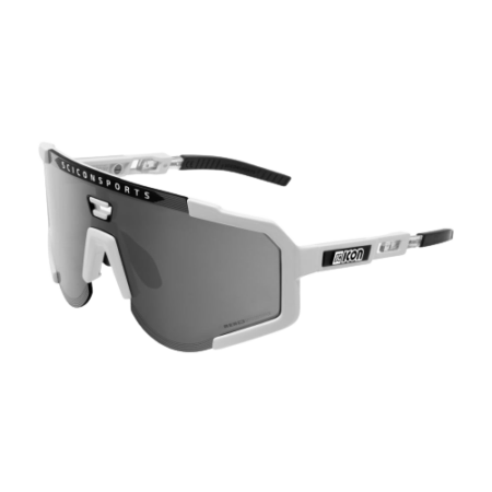 Scicon Aeroscope Cykelbrille Med Ekstra Klar Linse White Gloss/Silver