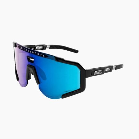 Scicon Aeroscope cykelbriller Black Gloss Multimirror Blue