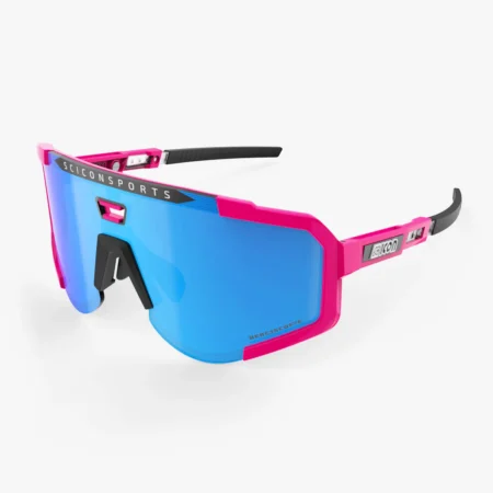 Scicon Aeroscope cykelbriller pink fluo/multimirror blue