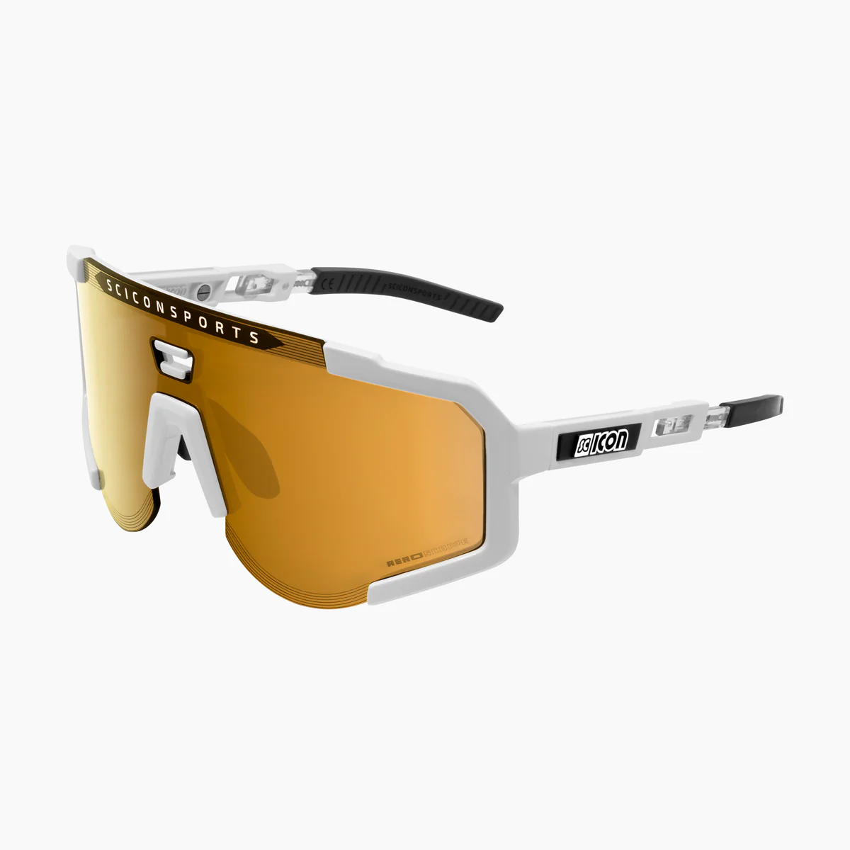 Scicon Aeroscope cykelbriller white gloss/multimirror bronze Scicon Aeroscope cykelbriller white gloss/multimirror bronze