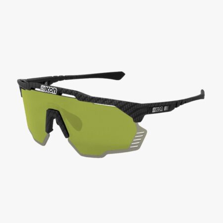 Scicon Aeroshade Kunken cykelbriller Matte Carbon Green Trail