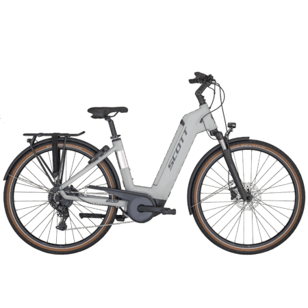 Scott Bike Sub Active Eride Unisex Vit Xs 2024 Elcykel Hybrid 2024