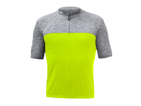Sensor Motion - Cykeltrøje korte ærmer - Neon gul/Grå - Str. 2XL