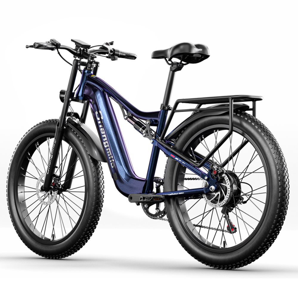 Shengmilo MX03 elektrisk cykel snecykel med skivebremse, 1000W BAFANG Motor 48V 17.5Ah SAMSUNG batteri