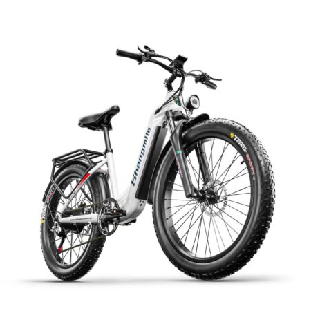 Shengmilo MX06 26" Voksen Fat Tire El-cykel, 1000W børsteløs motor, 48V 17.5AH aftageligt Samsung-batteri, 42Km/t hastighed, Dual-skivebremser