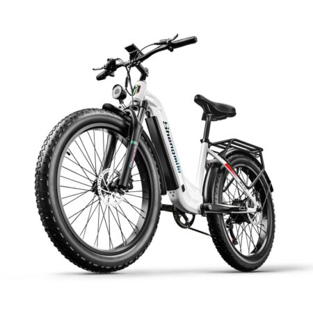 Shengmilo MX06 El-cykel, 1000W 48V motor, 26×3,0'' fedtdæk elektrisk mountainbike, 17,5Ah batteri, 42KM/H hastighed, dobbelte skivebremser