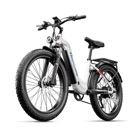 Shengmilo MX06 dame elcykel 1000W 48V motor, 26×3,0 tommer fedtdæk elektrisk mountainbike 17,5Ah batteri 42KM/H hastighed elcykel