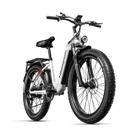 Shengmilo MX06 voksen elcykel 48V 17,5AH aftageligt batteri 1000W motor 42KM/H hastighed 60~90KM udholdenhed, hvid