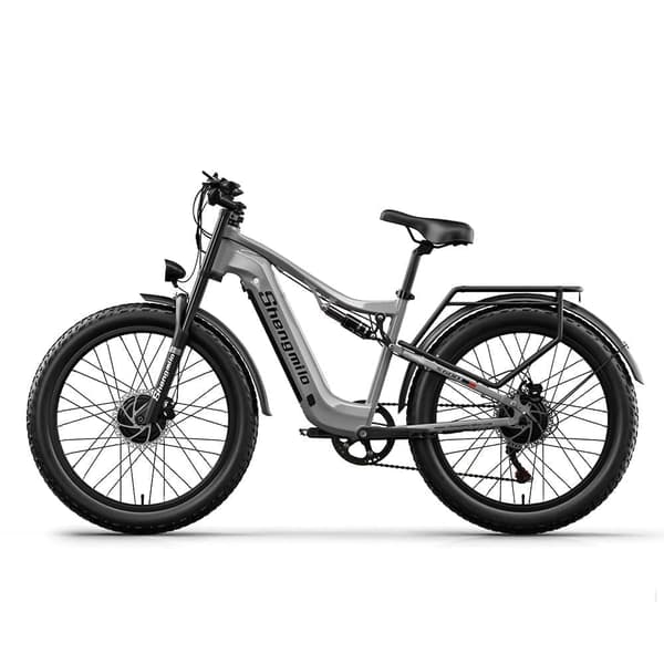 Shengmilo S600 17.5AH batteri 1000W*2 motorer elcykel til voksne, 45 km/t, 75 km rækkevidde, 26*3.0 brede dæk, dobbelte motorer Shengmilo S600 17.5AH batteri 1000W*2 motorer elcykel til voksne, 45 km/t, 75 km rækkevidde, 26*3.0 brede dæk, dobbelte motorer