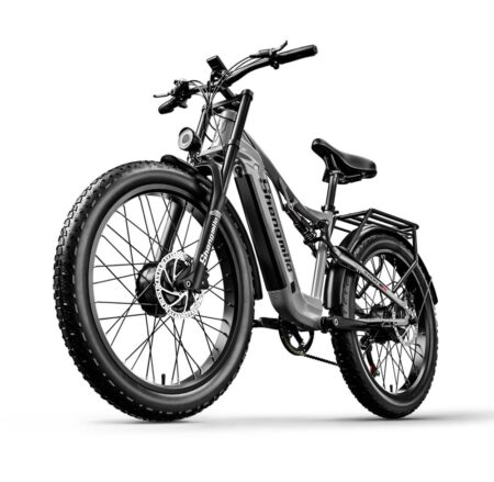 Shengmilo S600 2000W dobbeltmotor elcykel 17,5/840Wh/48V Samsung batteri, 26'' bredt dæk elektrisk terræncykel herre